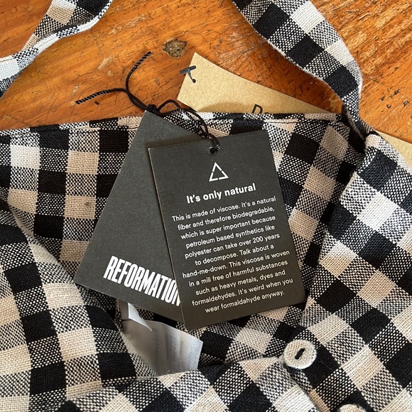 Reformation black beige crop top - Picture 11 of 11